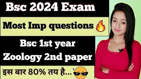 bsc 1st year zoology 2nd paper most important questions for bsc 2024 exam knowledge adda lion batch