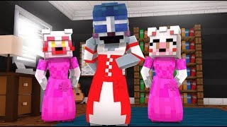 Ballora Play Dress Up with the girls as Disney Princesses! (Minecraft Fnaf Daycare)