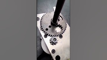gear drive mechanism with 360 degree plus swivel stopper #mechanical #mechanism #shorts #trending