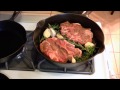 Cast Iron Skillet Lamb Chops with Garlic and Rosemary