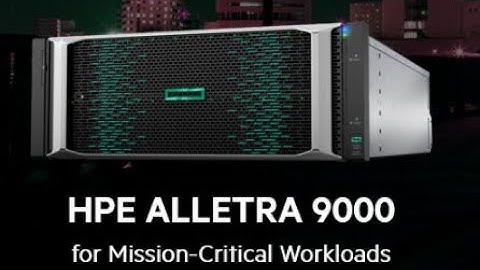 HPE Alletra 9000 4 way NVMe Storage Base