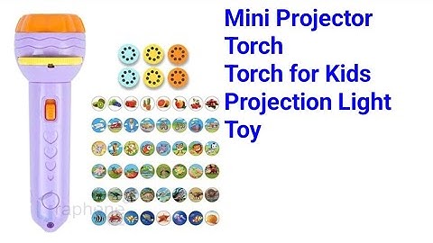 Mini Projector Torch Toy Slide Flashlight Projector purchase link https://amzn.to/3TGGA5P