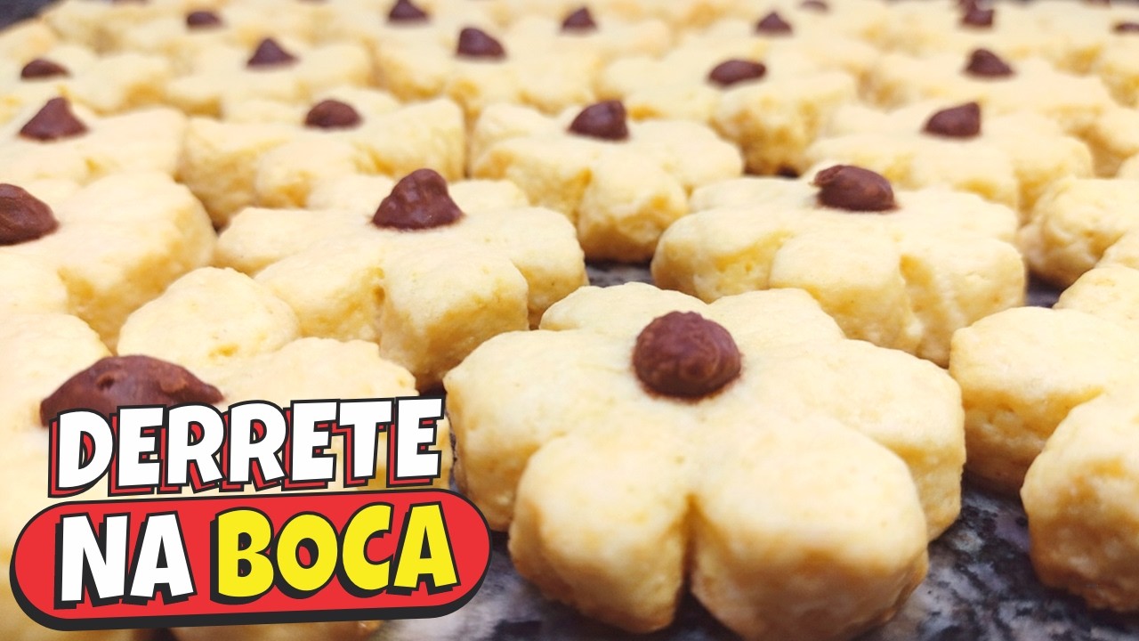 BISCOITO SEM MANTEIGA QUE DERRETE NA BOCA❗😱  DELICIOSO, SUPER ECONÔMICO, FÁCIL E RÁPIDO
