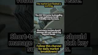 Warning Signal in the Market #dowjones #fedpolicy #nfp #oilprices #stockmarket #trading