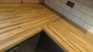 Oak worktops installation by Valentino Interiors 25,659 views 1 year ago 10 minutes, 58 seconds