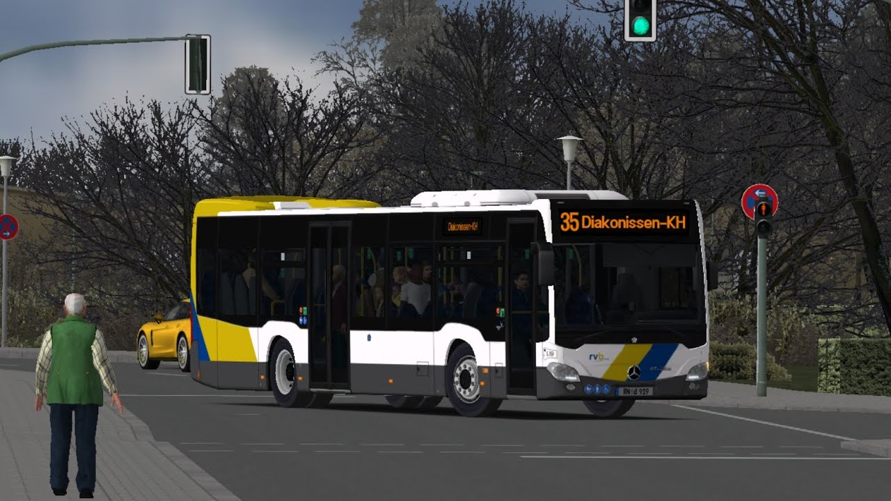 [OMSI 2] Rheinhausen | rvb Mercedes-Benz O530 Citaro UE C2 | Route 35 ...