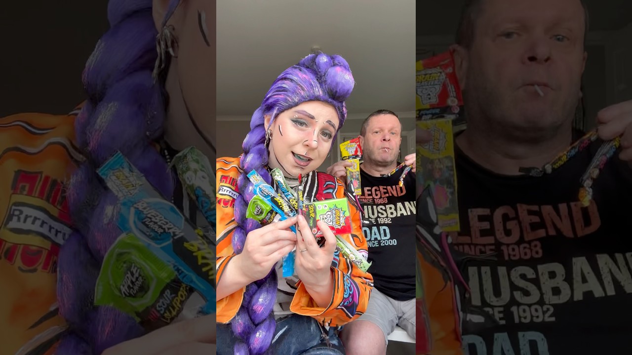 Sour Candy Taste Test! 🍭 #tastetest #sourcandy #soursweets #comewithus #kpopdemonhunters #rumi