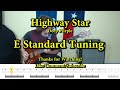 Highway Star - Deep Purple (Bass Cover with Tabs)