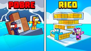 Casa de Água de Rico VS Casa na Água de Pobre no Minecraft!