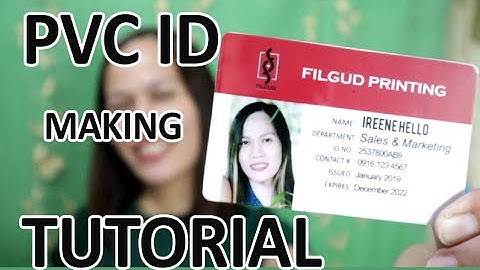 PVC ID TUTORIAL / HOW TO MAKE PVC ID /STEP BY STEP / EASY WAY