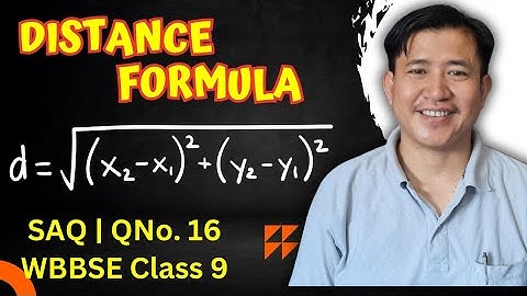 SAQ Chapter 4 | Co-ordinate Geometry | WBBSE Class 9 Maths chapter 16