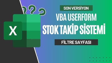 VBA Userform ile Stok Sistemi - Son Versiyon