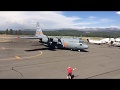 C-130 powerback using reverse thrust