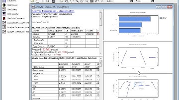 Statgraphics DOE Step 8 - Analyzing the Data using the DOE Wizard
