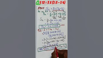 ☔ Prove S12 = 3 (S8 - S4), for any AP