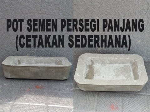  Pot  Semen Persegi  Panjang  Cetakan Sederhana YouTube