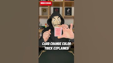 Card Change Color Trick Explained 😉🪄 #tricks #magic #foryou #trending