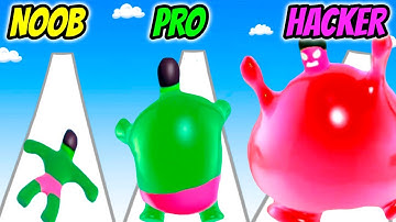 WobbleMan Race - NOOB vs PRO vs HACKER