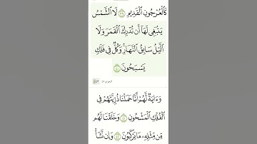 #ايات من سورة يس بصوت القارئ الشيخ ياسر الدوسري