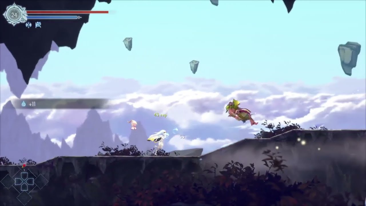 Afterimage - First Play - Day 2 (1-2) To Emerald Falls, With Double Jump!