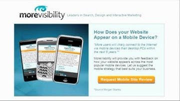 Mobile Website Design at MoreVisibility