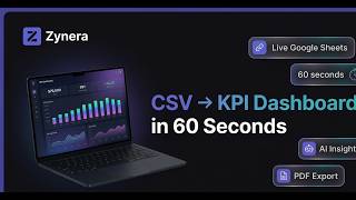 Zynera.cloud - AI KPI Dashboard from CSV &amp; Google Sheets (Live Demo 2026)