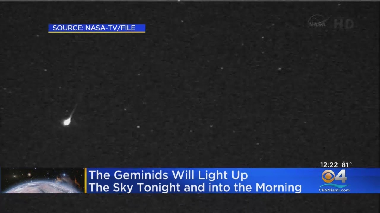 Geminid Meteor Shower To Peak Monday Night To Early Tuesday YouTube