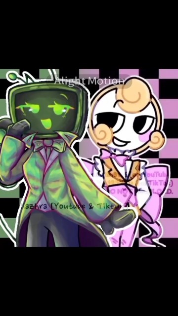 ||🪞 YAHMAN HARD BASS MEME! 🖥|| Collab w/@haifaalfatih8156 #dandysworld #animation #edit #shorts