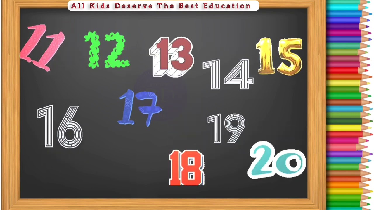 1 2 3 4 5 6 7 8 9 10 11 12 13 14 15 16 17 18 19 20 | Learn 1 to 20