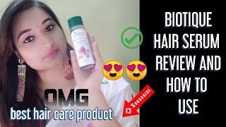 Biotique hair serum review| best hair serum|boutique bio mountain ebony hair serum review and result