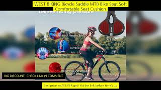 West Biking Bicycle Saddle Mtb Bike Seat Soft Comfortable Seat Cushion Safety screenshot 5