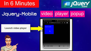 coding jquery mobile video player popup| popup video player |  video player popup jquery mobile