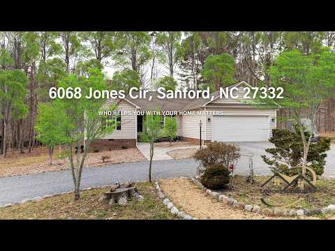 6068 Jones Circle, Sanford, NC home video tour