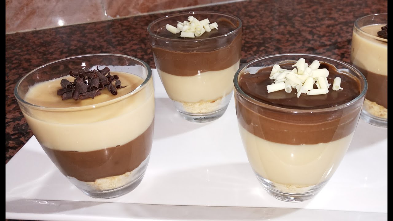 عندك نصف لتر حليب و قليل من النشا حضري ألذ و أسرع تحلية  باردة بدون بيض بدون فرن رووعة😍