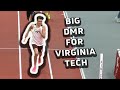 Virginia Tech Clocks A Collegiate Top-10 All-Time 9:22.71 Men&#39;s DMR At BU Terrier DMR Challenge 2024