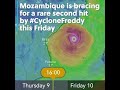 Tropical CycloneFreddy To Make Landfall In Mozambique On Friday In Rare Second Hit