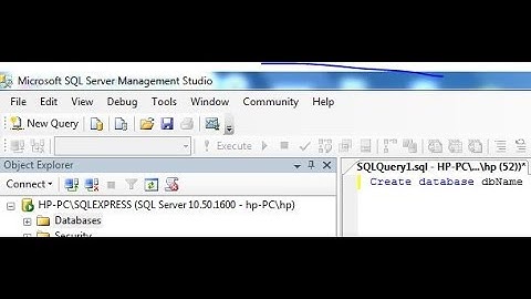 Create Database in MS SQL SERVER through Management Studio (Urdu/Hindi)