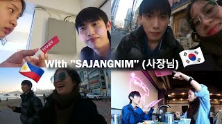 A DAY with &quot;SAJANGNIM&quot; ( first meet up ) | Korea Diaries