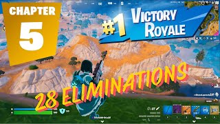 Fortnite: Squads Full Gameplay - 28 Eliminations Challenge - Kings of Island C5S2 #chapter5