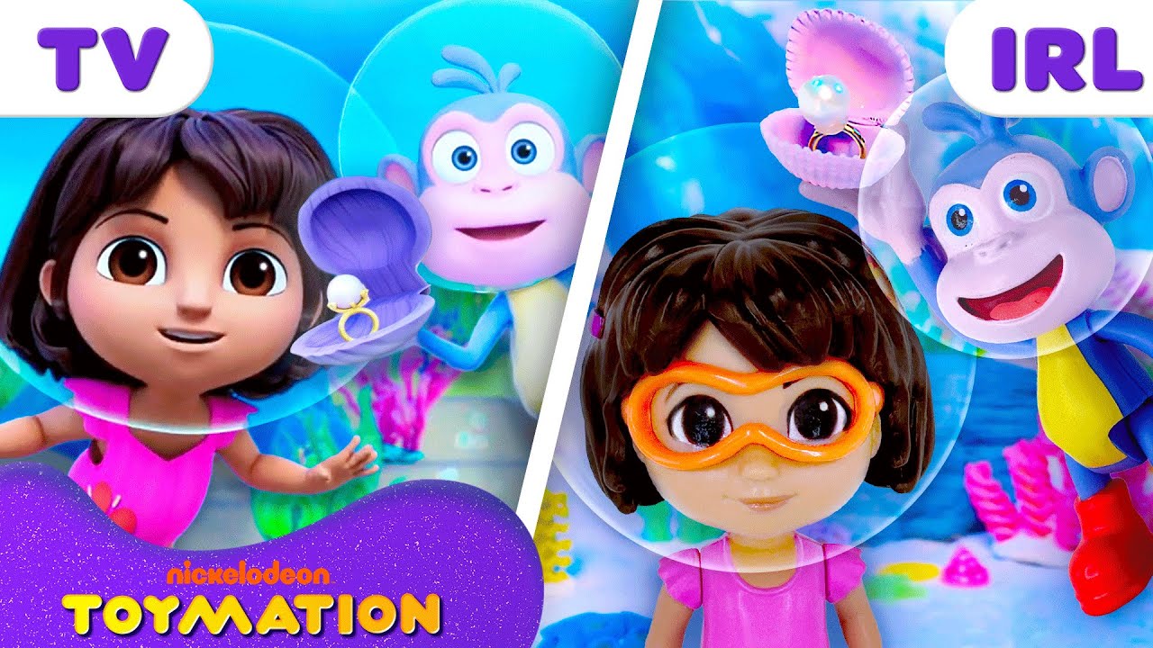 Dora's Underwater Wedding Ring Adventure! 💍 w/ Boots | Dora Toys | Toymation