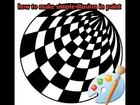 How to make illusion with circles in ms paint