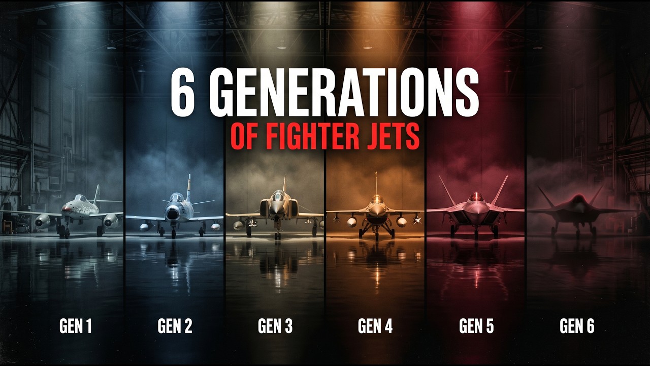 The 6 Generations Of Fighter Jets Explained - YouTube