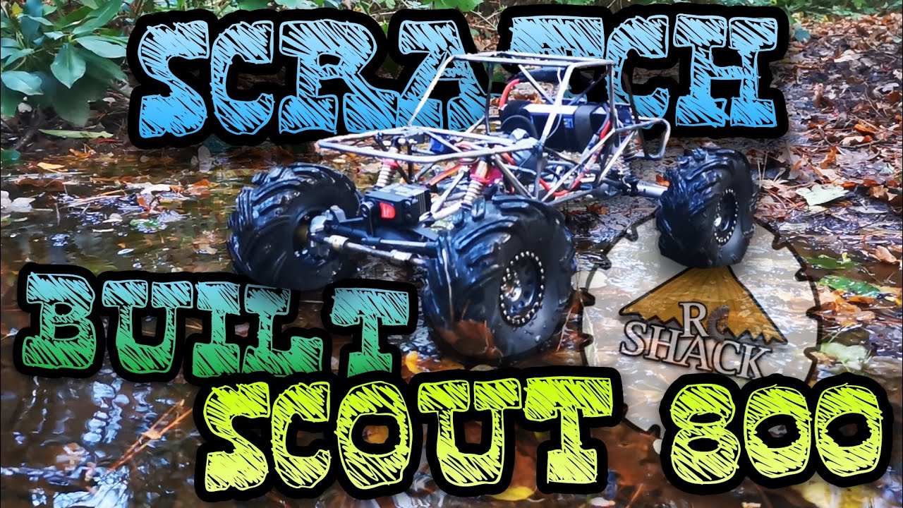 RC Shack: Scratch Built RC Crawler - The Scout 800 First Run - YouTube