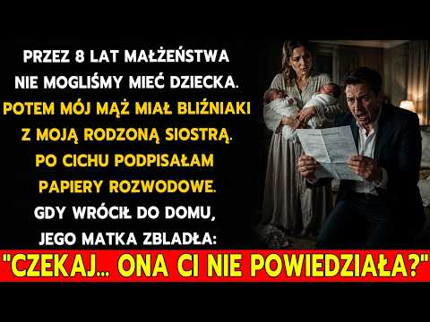 Mąż miał bliźniaki z moją siostrą. Wzięłam rozwód. Teściowa zbladła: "Ona ci nie powiedziała?"...