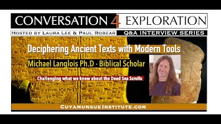 Deciphering Ancient Texts With Modern Tools - Michael Langlois Phd