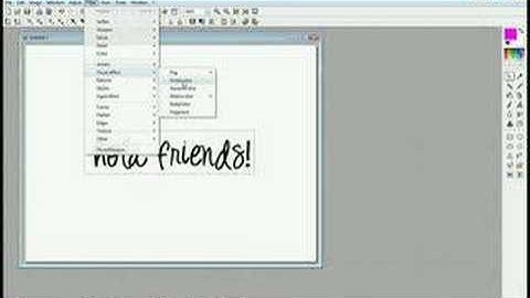 Photofiltre tutorial: Glowing text