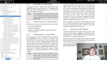 Configuración de ADC en un PIC16F887