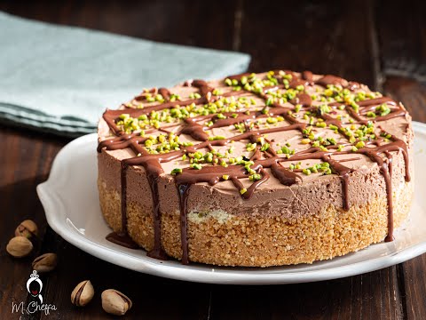 Cheesecake al pistacchio e cioccolato