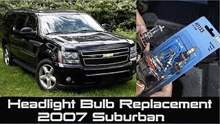 How to change Headlight Bulb on 2007 Suburban Chevrolet | Suburban Replacement Headlamp