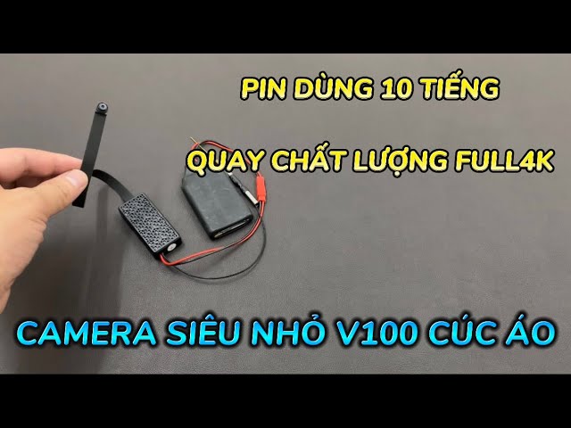 Camera Siêu Nhỏ V100 Không Dây GIÁ RẺ , Camera Giấu Kín Cúc Áo V100 Wifi Full4K Pin Dùng 10 Tiếng